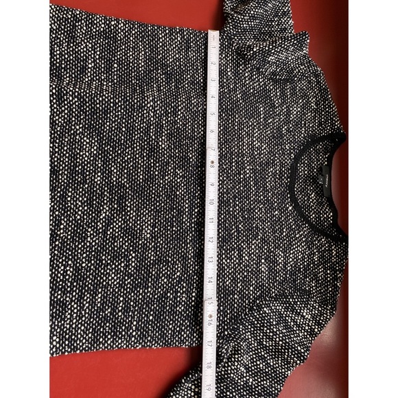 Theory Wool Blend Long Sleeve Heather Black Top - Picture 10 of 10
